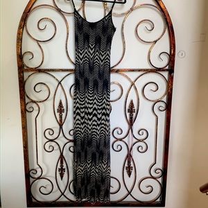 Sheer bottom long maxi dress.